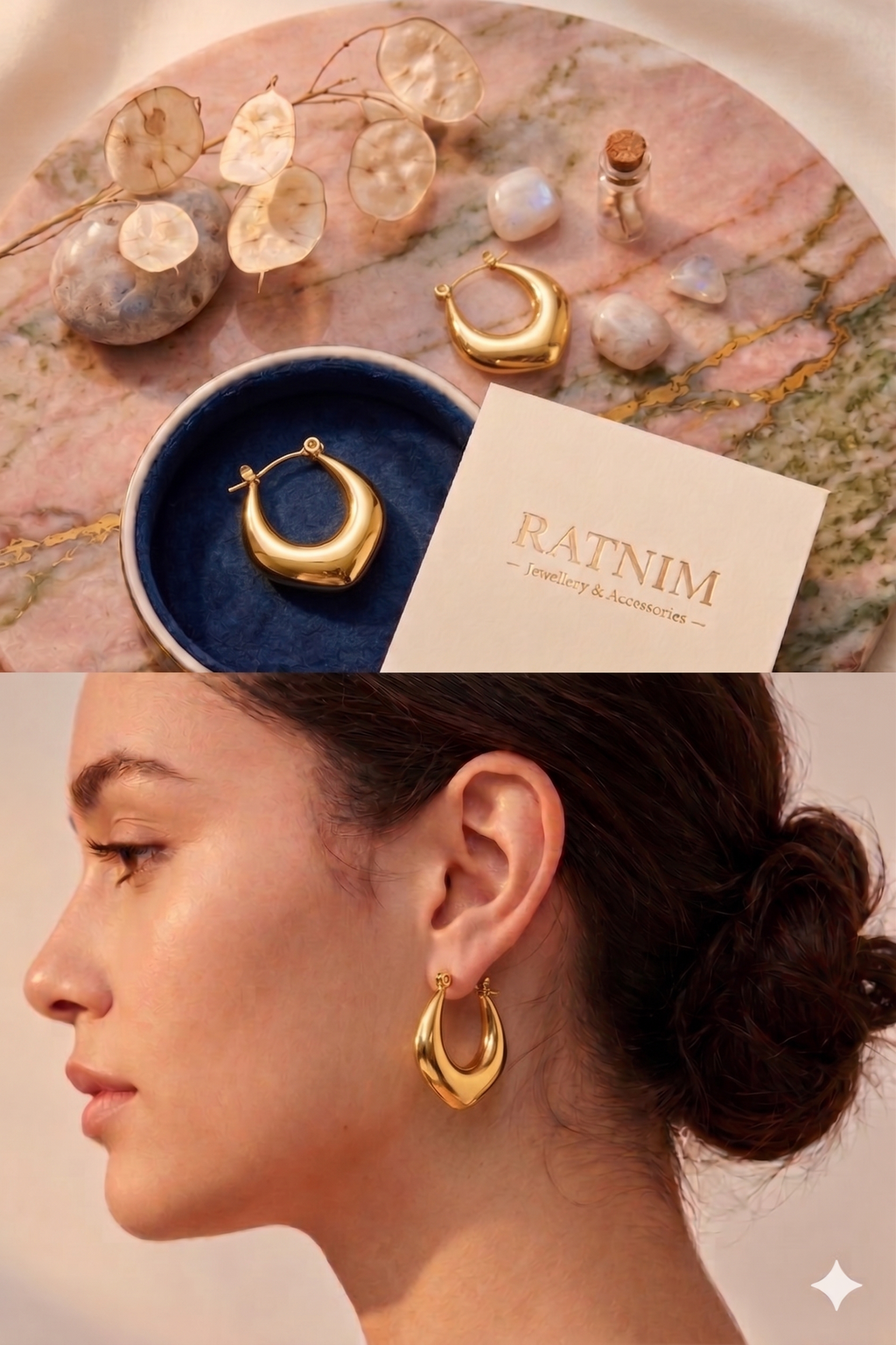 Dome Hoop Earrings