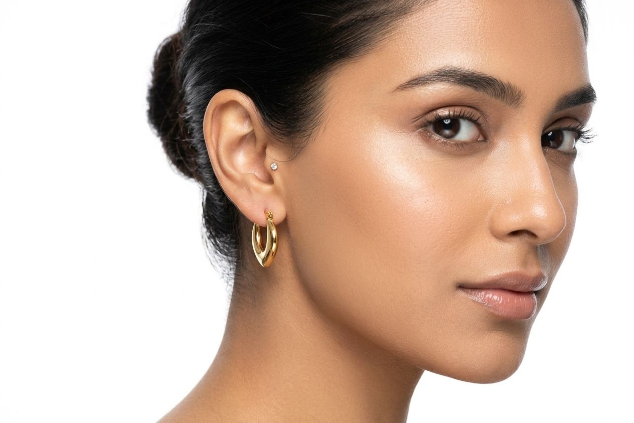 Dome Hoop Earrings